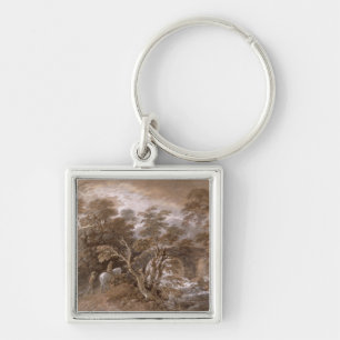 Porte-clés Thomas Gainsborough une piscine de région bois