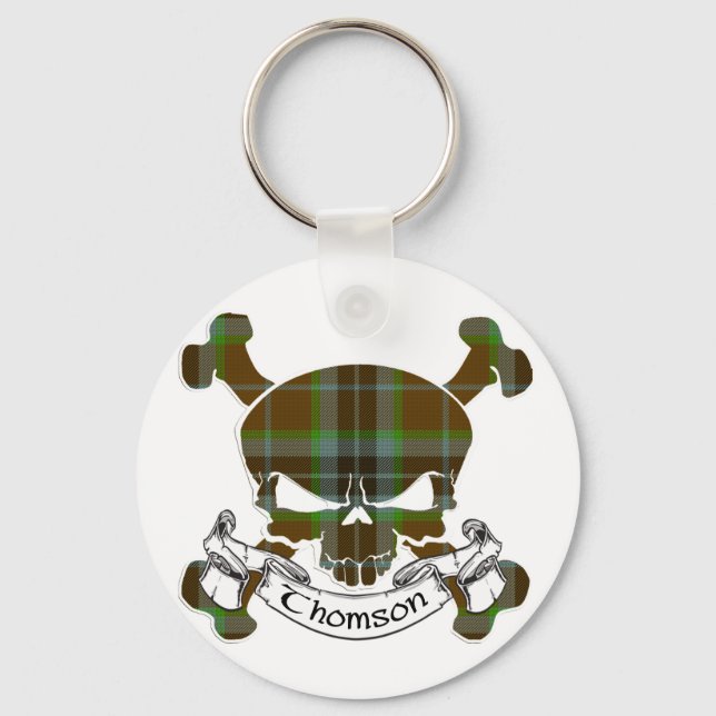 Porte-clés Thomson Tartan Skull (Recto)