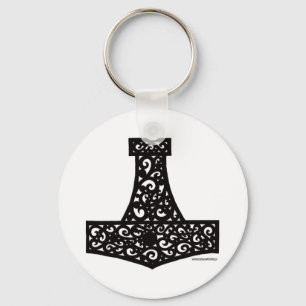 Porte-clés Thors Hammer en noir
