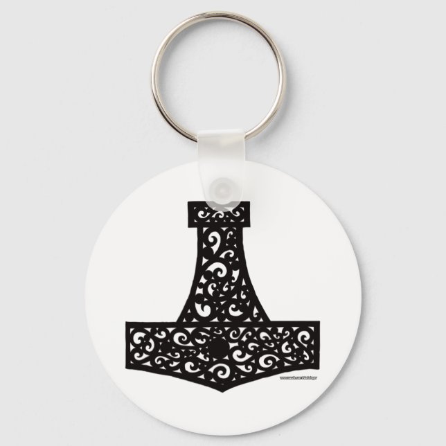 Porte-clés Thors Hammer en noir (Recto)