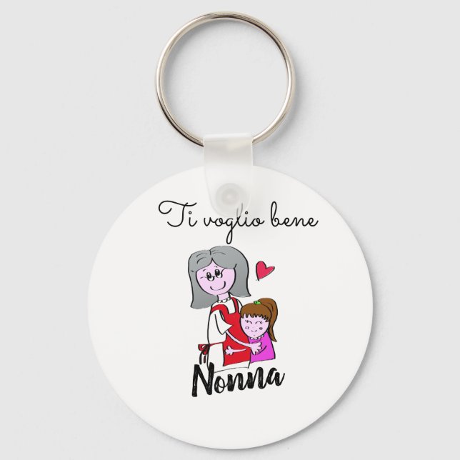 Porte-clés Ti voglio bene grand-ma Key Ring (Recto)