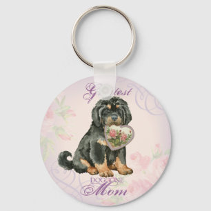 Porte-clés Tibétain Mastiff Heart Maman