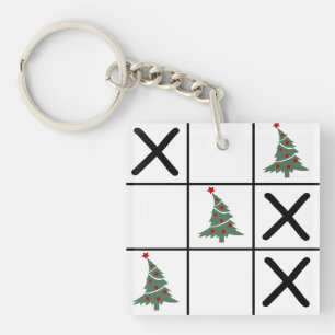 Porte-clés Tic Tac Toe de Noël