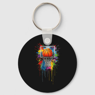 Porte-clés Tie-Dye Coloré Sketll Splash Hoop Net Slam