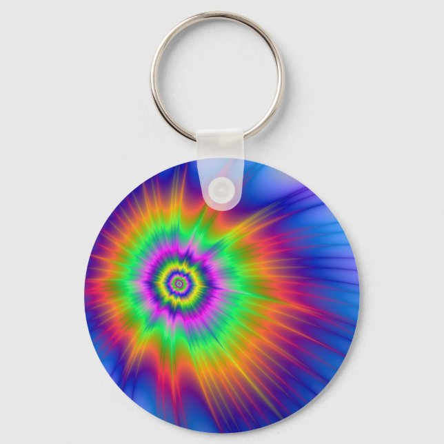 Porte-clés Tie Dye Fireball (Recto)