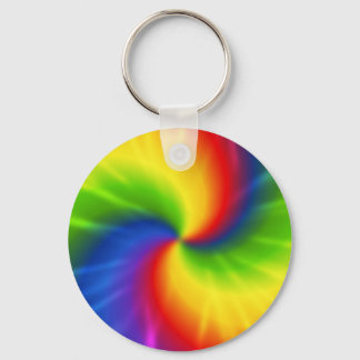 Porte-clés Tie Dye Motif arc-en-ciel
