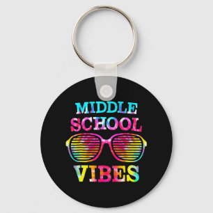 Porte-clés Tie Dye Vibes de l'école secondaire Étudiant Retou