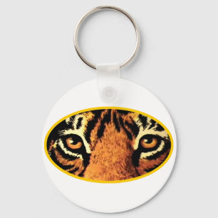 Porte-clés Tiger Eyes Gold Le MUSÉE Zazzle Cadeaux