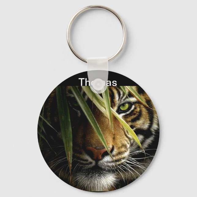 Porte-clés Tiger Face Wildlife Keychains (Recto)