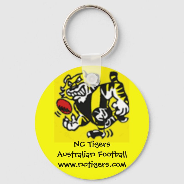 Porte-clés Tigers NC - porte - clé australien de football (Recto)