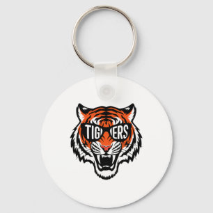 Porte-clés Tigers Vintage Nom sportif Design Hommes Femmes Fi