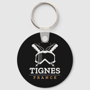 Porte-clés Tignes France Station de ski Ski Vintage Snowboard