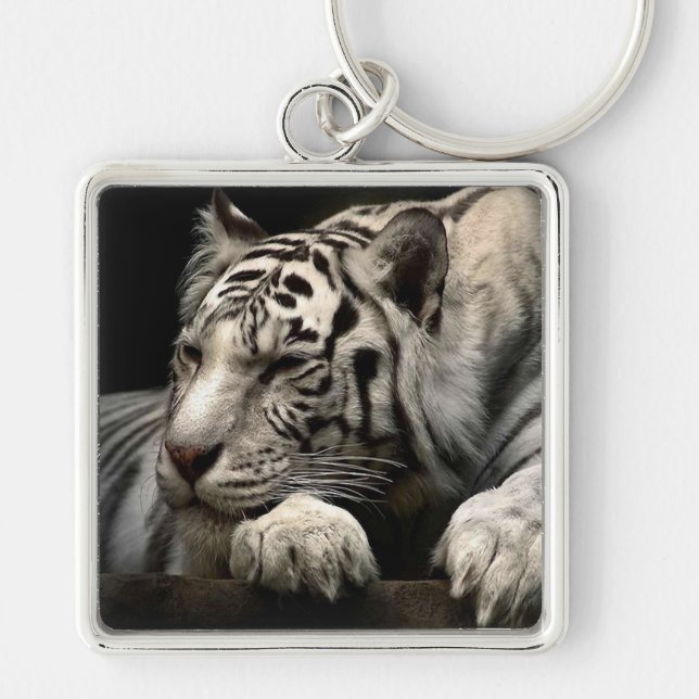 Porte-clés Tigre blanc (Devant)