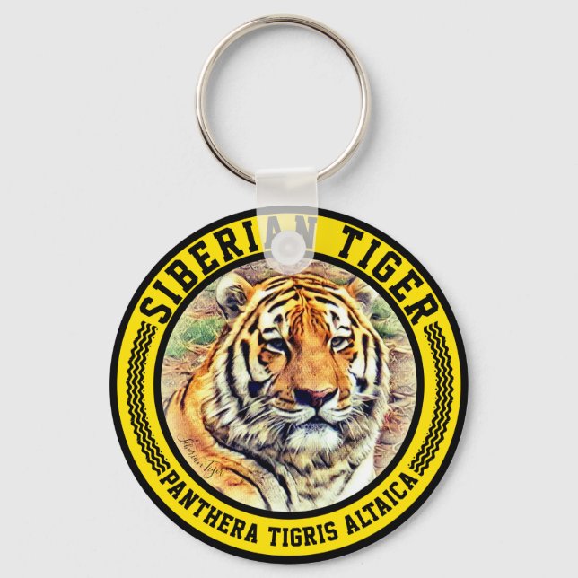 Porte-clés Tigre de Sibérie (Recto)
