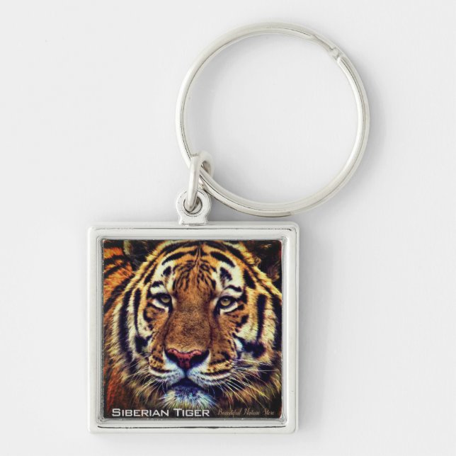 Porte-clés Tigre de Sibérie (Devant)