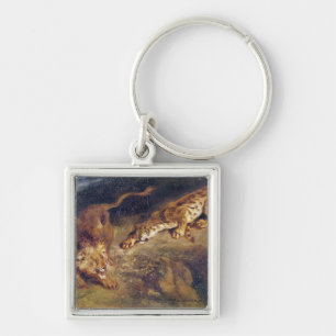 Porte-clés Tigre et lion