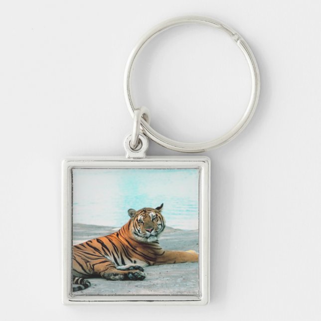 Porte-clés Tigre par la rivière (Devant)