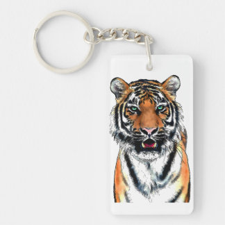 Porte-clés Tigre-stylo-encre