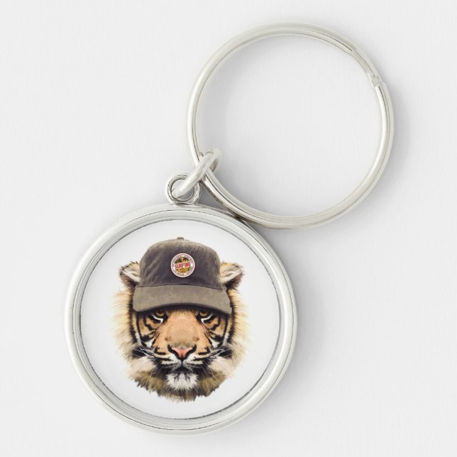 Porte-clés Tigre surfant (Devant)