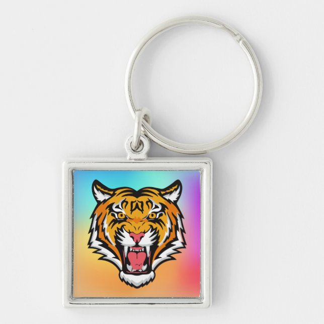 Porte-clés Tigre torche tête-25818 (Devant)