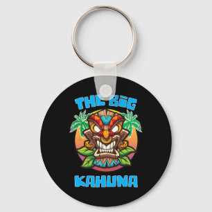 Porte-clés Tiki Big Kahuna Funny Hawaiian Fête des pères Vaca