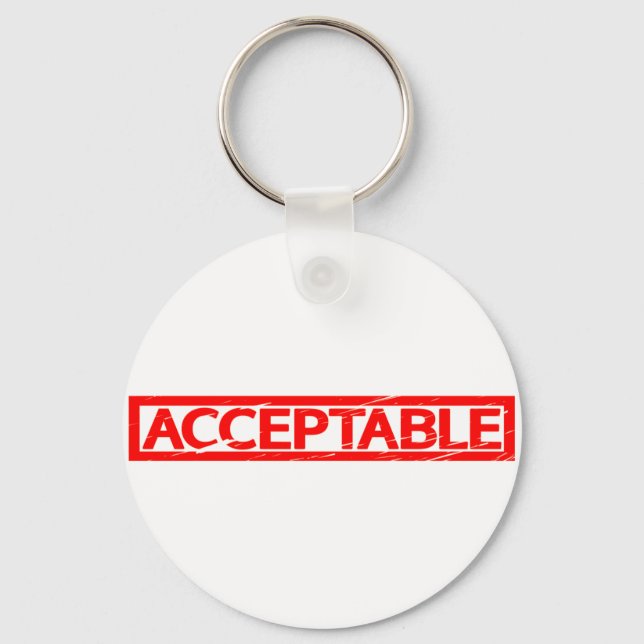 Porte-clés Timbre acceptable (Recto)