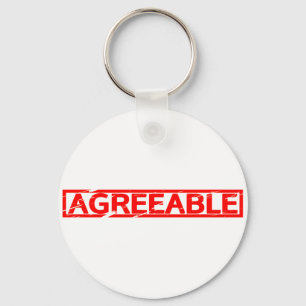 Porte-clés Timbre acceptable