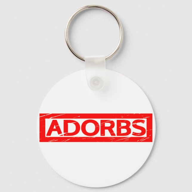 Porte-clés Timbre Adorbs (Recto)