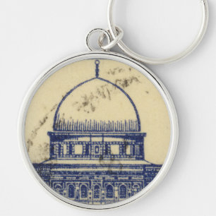 Porte-clés timbre antique palestinien 1920_ folklor palestine