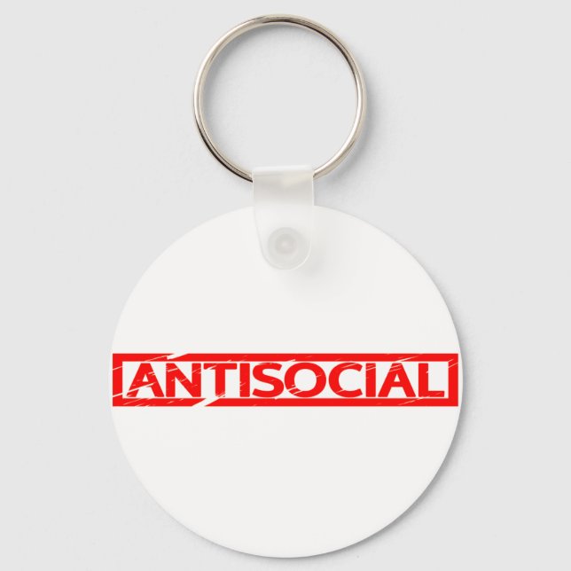Porte-clés Timbre antisocial (Recto)