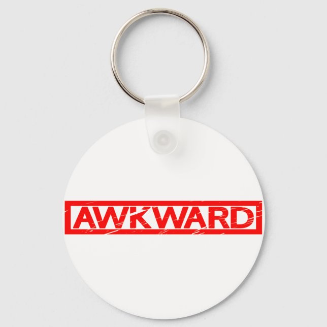 Porte-clés Timbre Awkward (Recto)