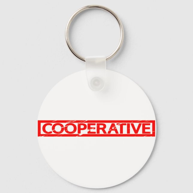 Porte-clés Timbre coopératif (Recto)