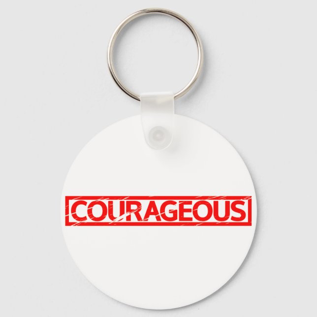 Porte-clés Timbre courageux (Recto)