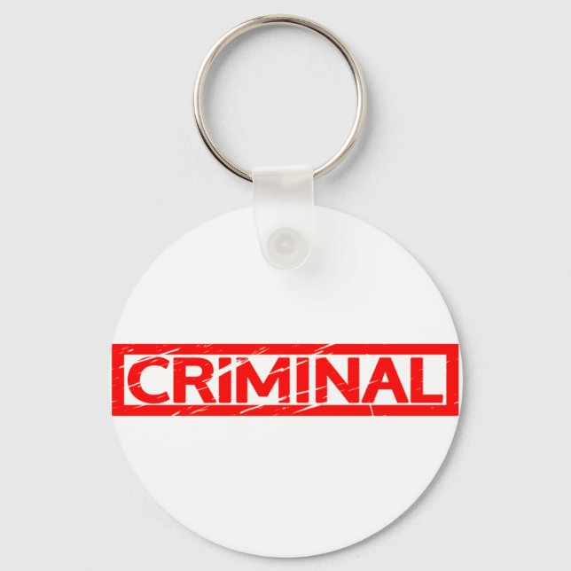 Porte-clés Timbre criminel (Recto)