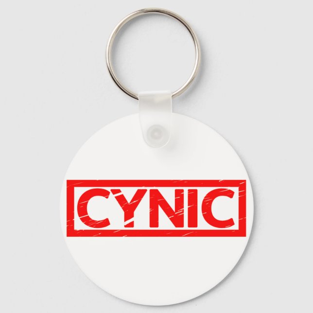 Porte-clés Timbre cynique (Recto)