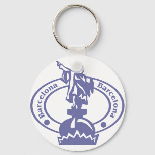 Porte-clés Timbre de Barcelone