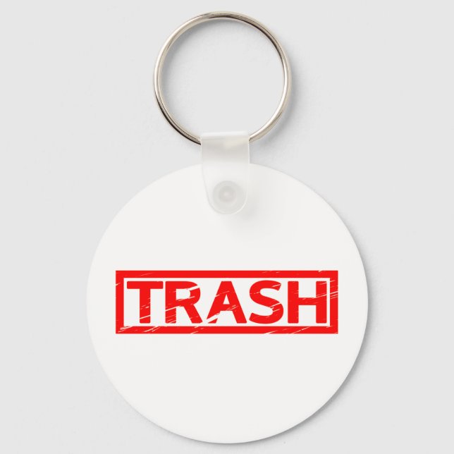 Porte-clés Timbre de déchets (Recto)
