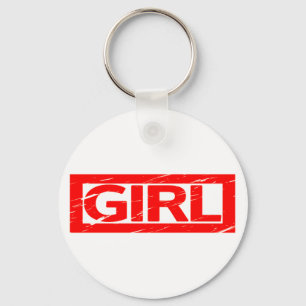 Porte-clés Timbre de fille