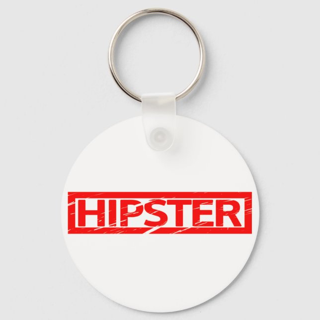 Porte-clés Timbre de Hipster (Recto)