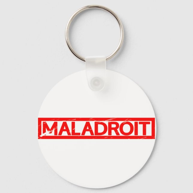 Porte-clés Timbre de Maladroit (Recto)