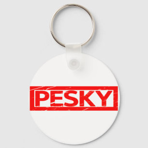 Porte-clés Timbre de Pesky