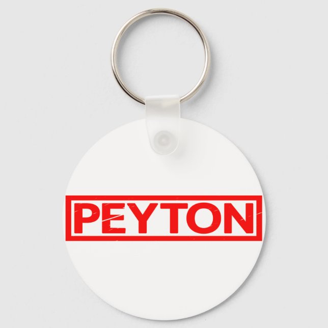Porte-clés Timbre de Peyton (Recto)