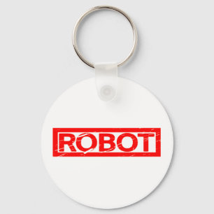 Porte-clés Timbre de robot