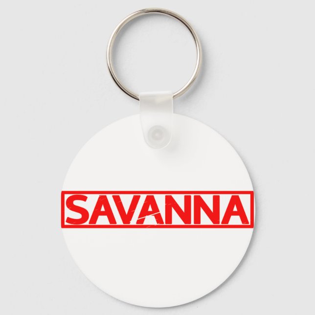 Porte-clés Timbre de Savanna (Recto)