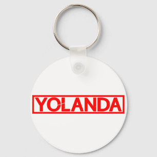 Porte-clés Timbre de Yolanda