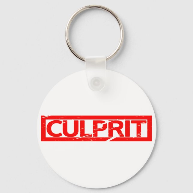 Porte-clés Timbre du coupable (Recto)