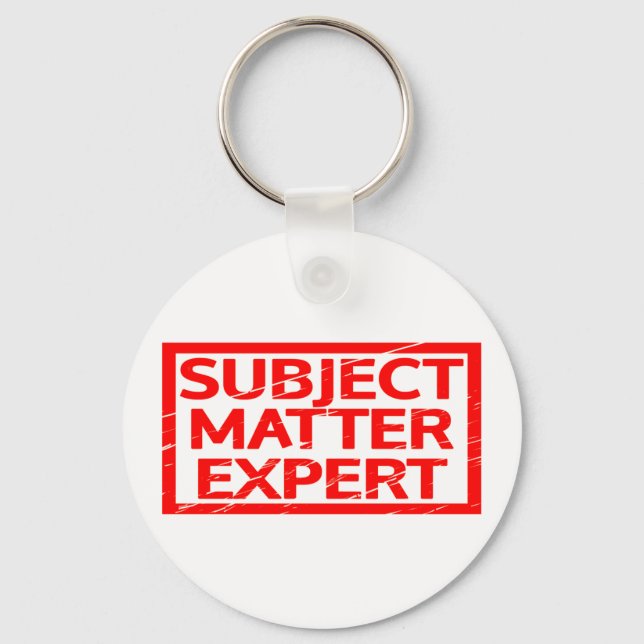 Porte-clés Timbre expert du sujet (Recto)