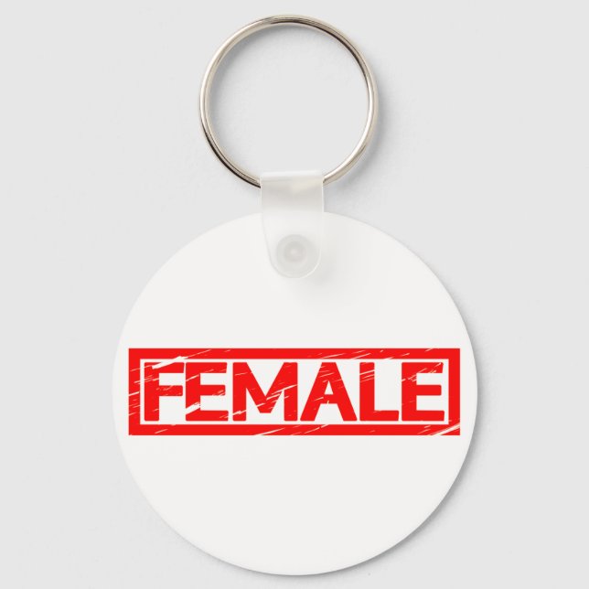 Porte-clés Timbre féminin (Recto)