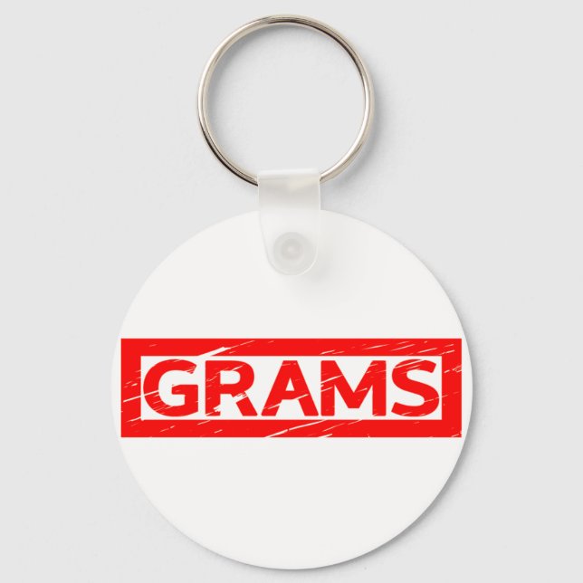 Porte-clés Timbre Grams (Recto)