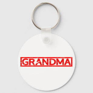 Porte-clés Timbre grand-mère